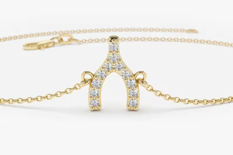 0.08CTW Moissanite Charm Diamond Bracelet