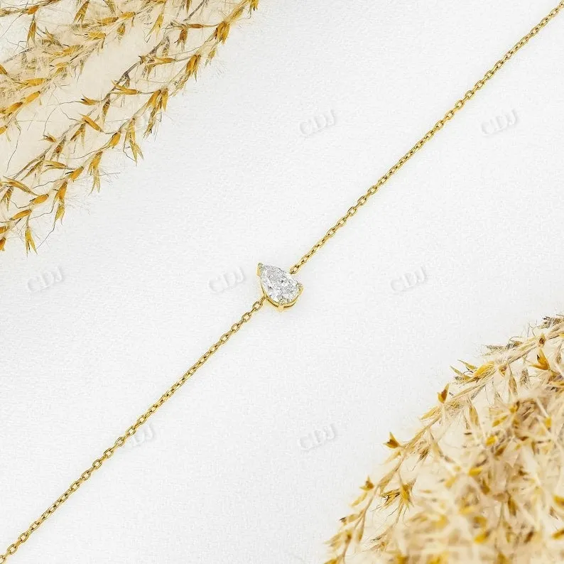0.15CT Adjustable Drawstring Chain Fancy Shape Natural Diamond Bracelet