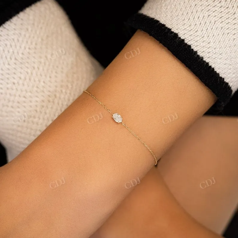 0.15CT Adjustable Drawstring Chain Fancy Shape Natural Diamond Bracelet