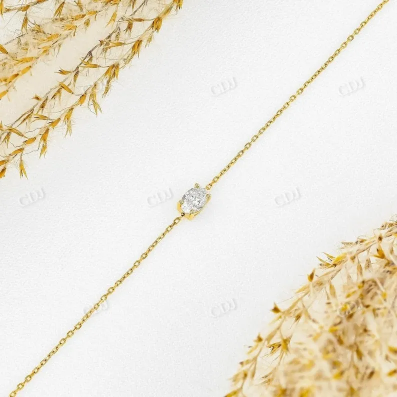 0.15CT Adjustable Drawstring Chain Fancy Shape Natural Diamond Bracelet