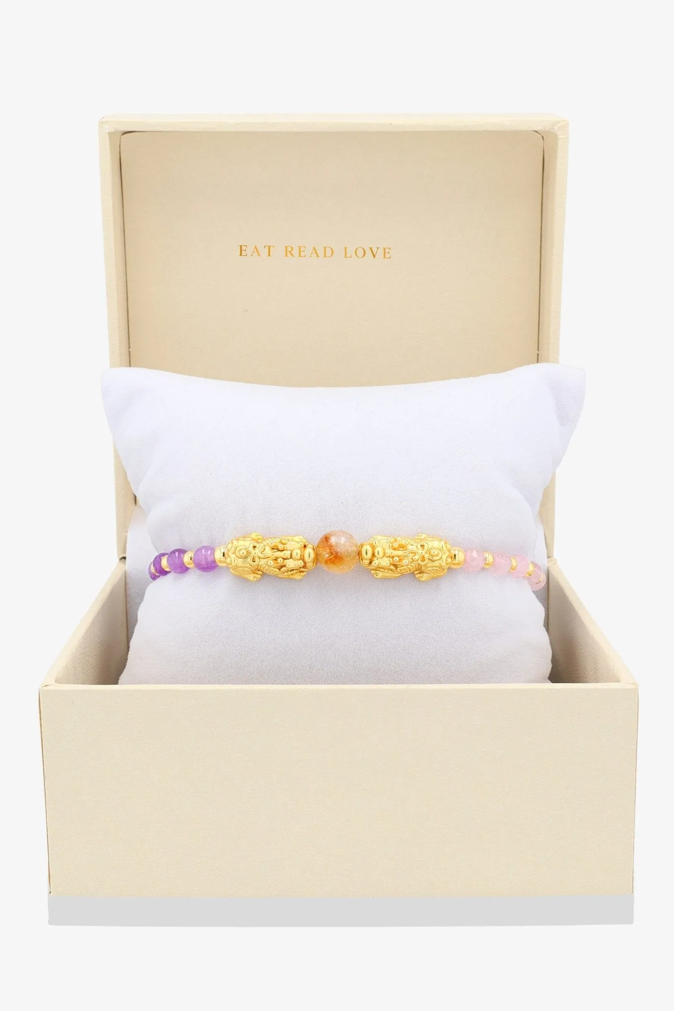 11:11 Limited Edition Multiple Love Feng Shiu 18K Gold Vermeil Double Pixiu Charm Bracelet