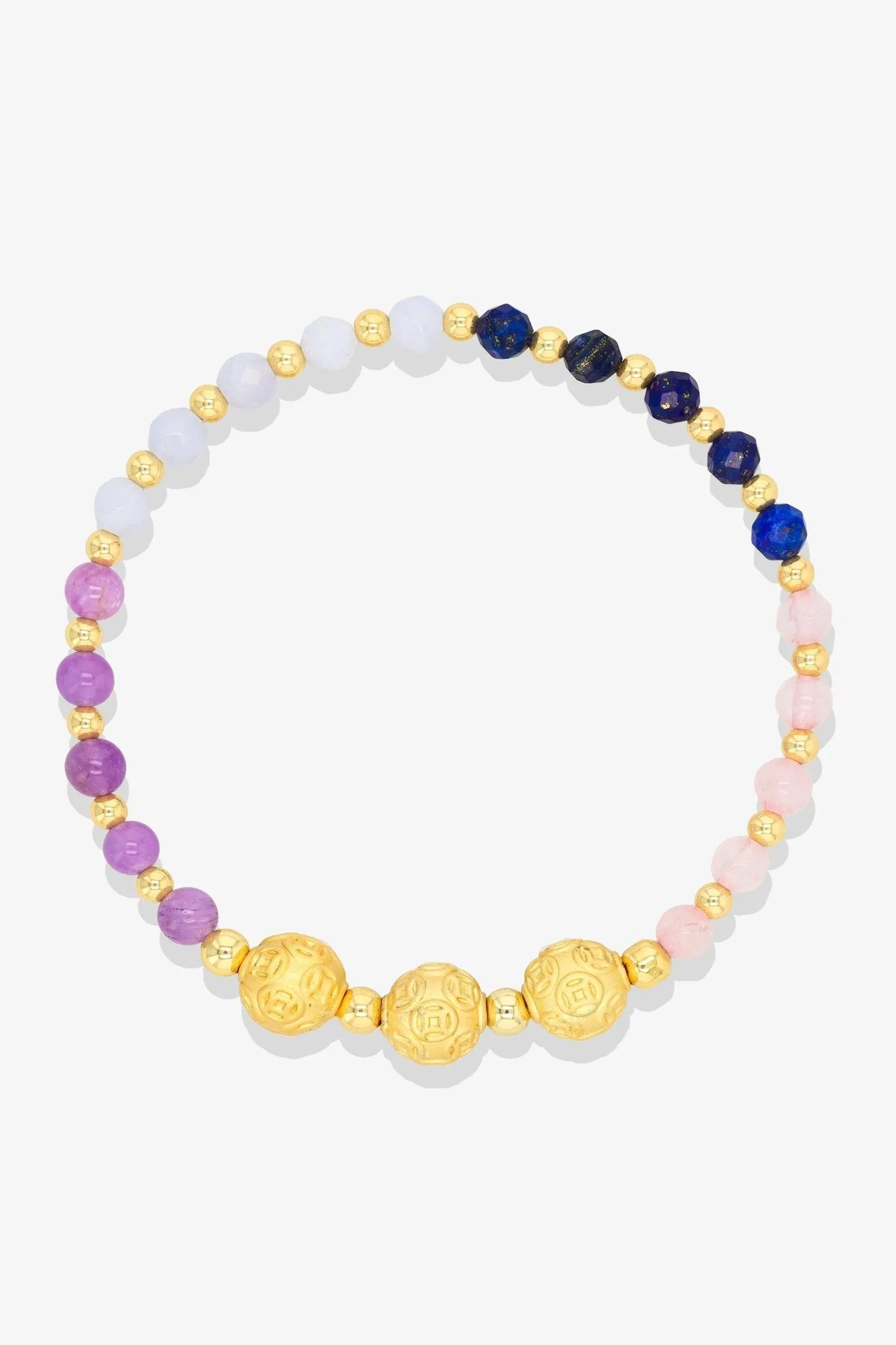 11:11 Limited Edition Multiple Love Feng Shiu 18K Gold Vermeil Double Pixiu Charm Bracelet