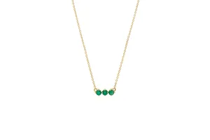 3 & 5 Emerald Necklace