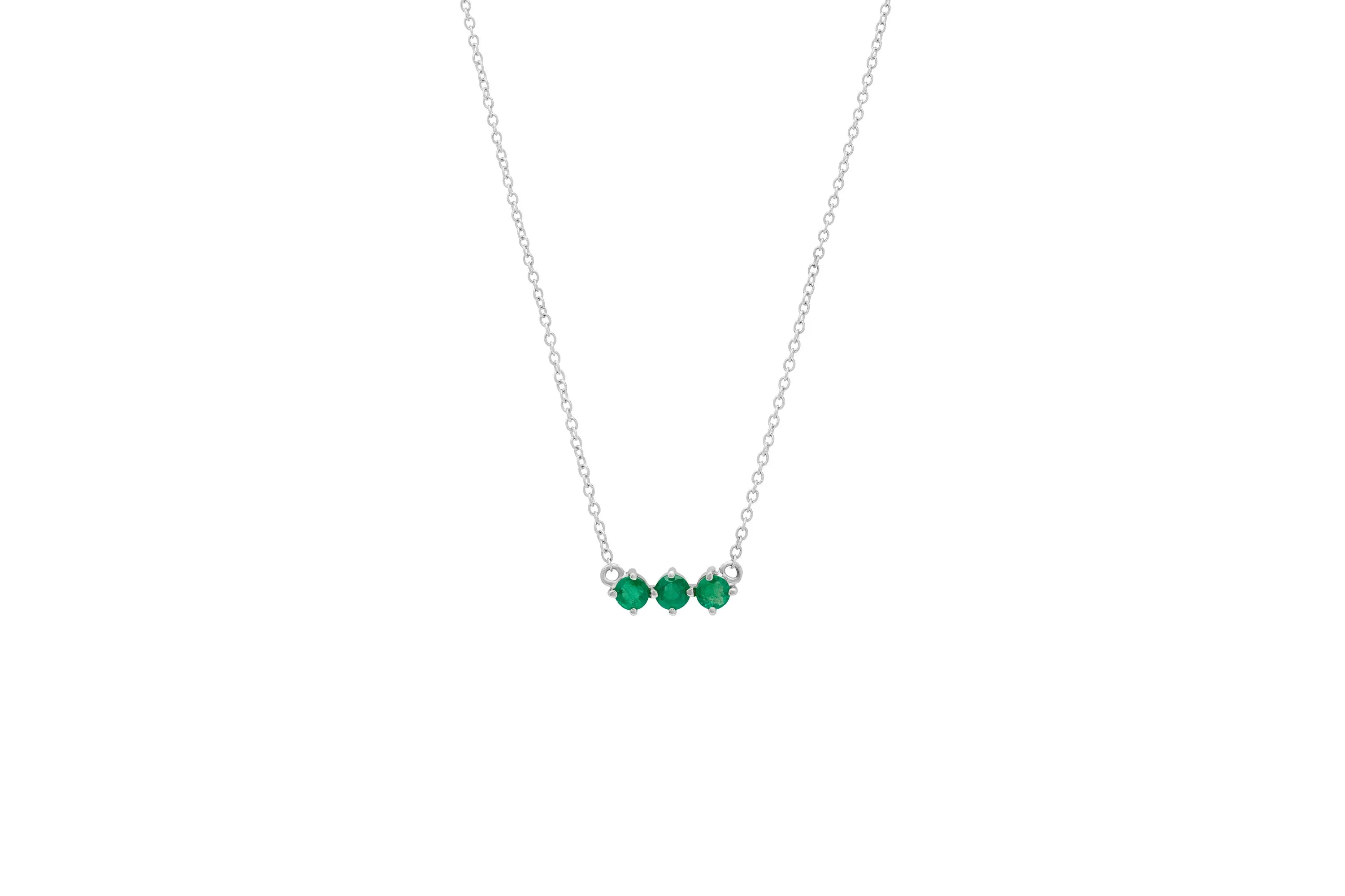 3 & 5 Emerald Necklace
