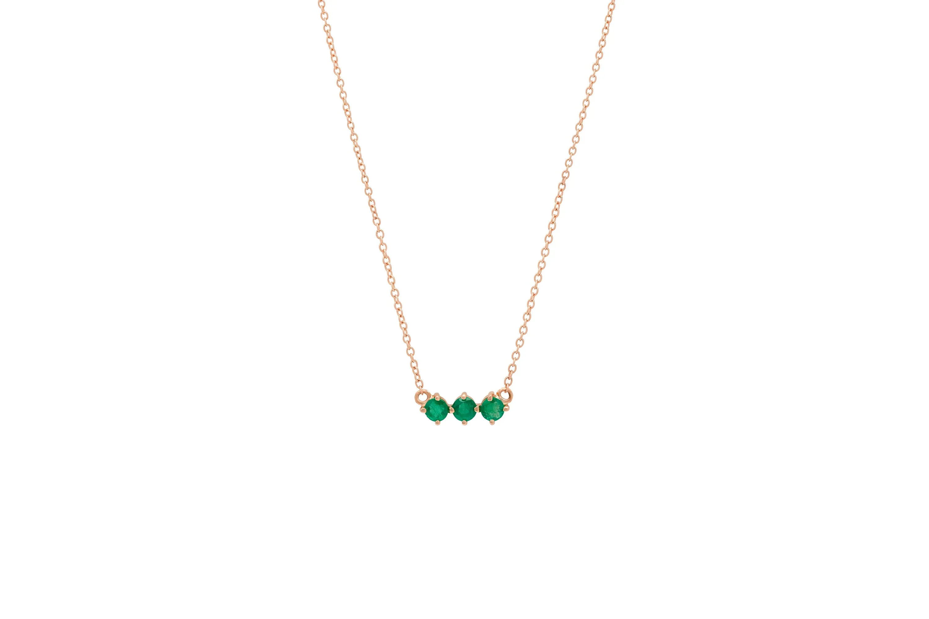 3 & 5 Emerald Necklace