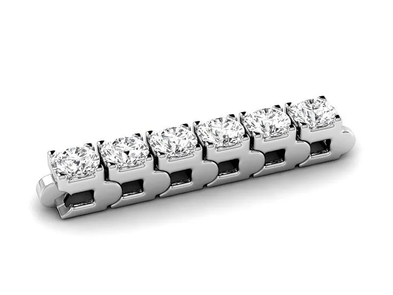 3.00-7.00 CT Round Cut Lab Grown Diamonds - Tennis Bracelet