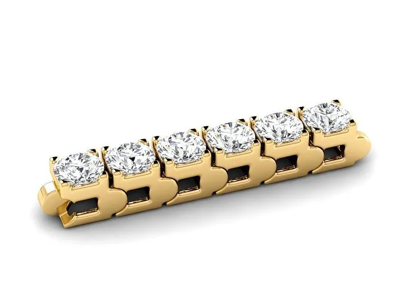 3.00-7.00 CT Round Cut Lab Grown Diamonds - Tennis Bracelet
