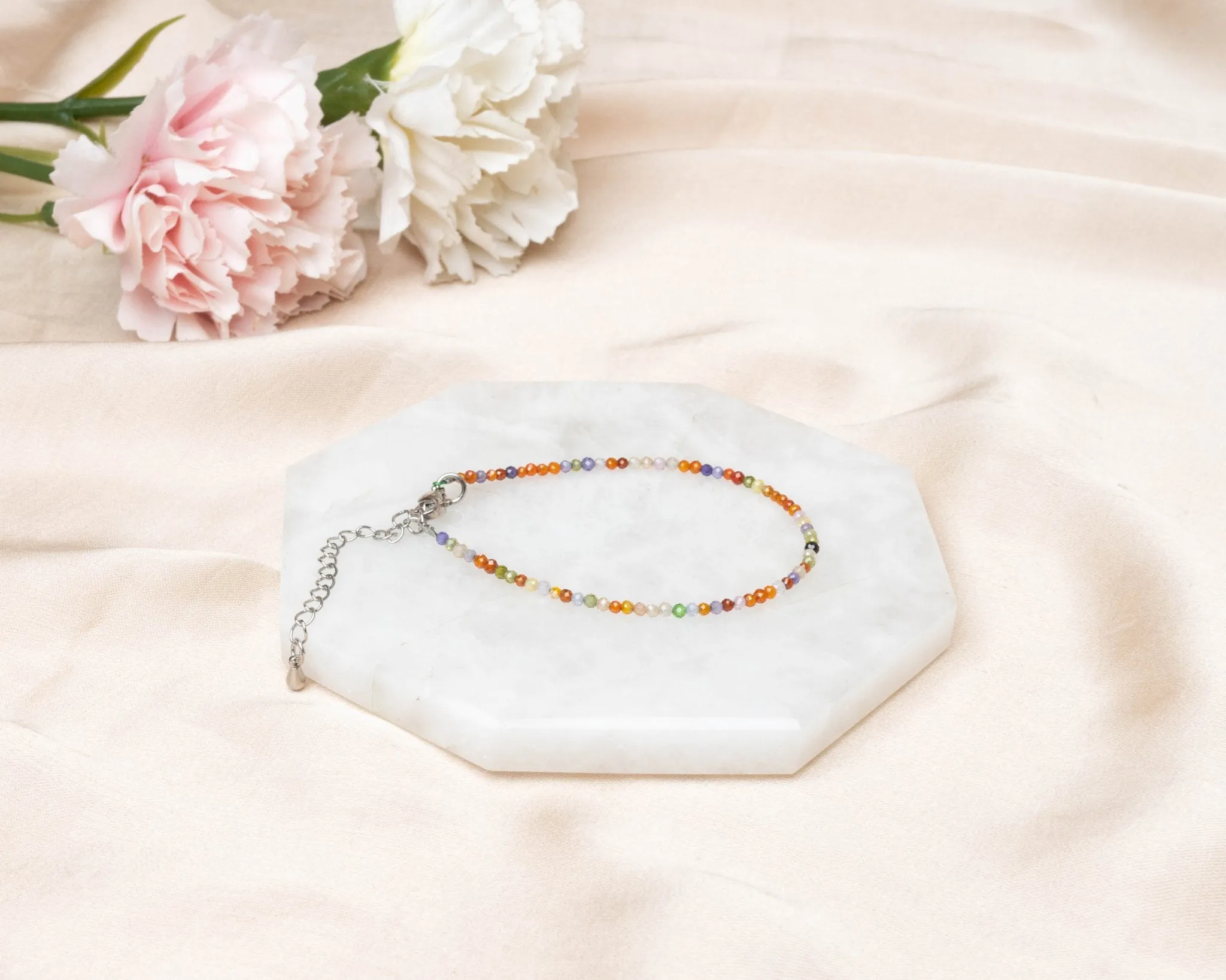 7 Chakra Faceted Bracelet
