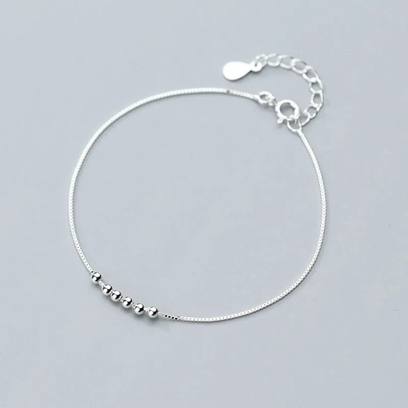 925 silver transfer beads bracelet