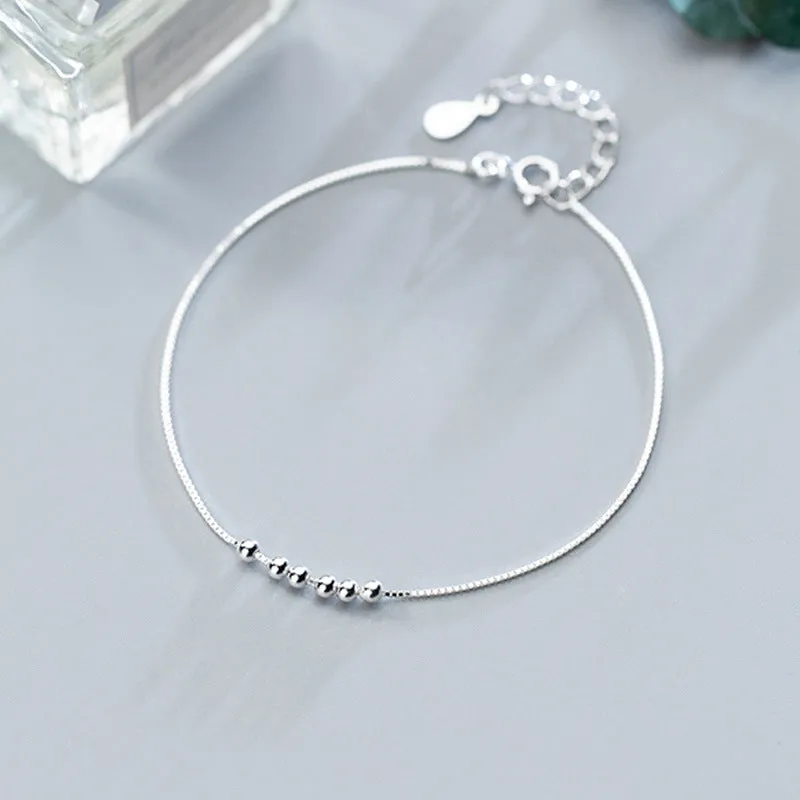 925 silver transfer beads bracelet