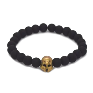 Achilles Black Unisex Bracelet