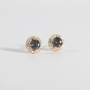 Alexandrite   Diamond Studs