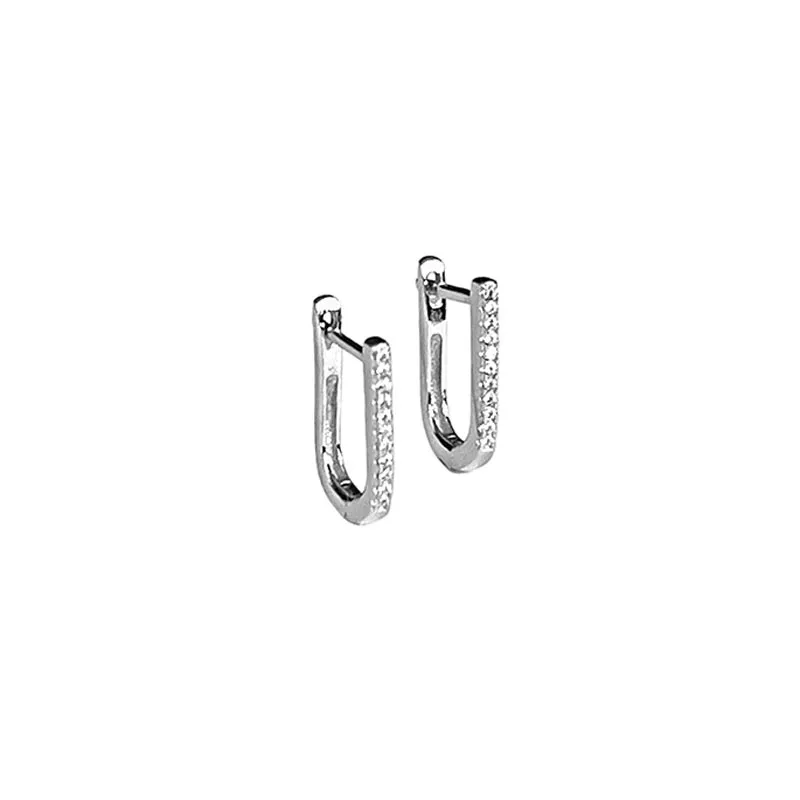 Amira Silver Sleeper Earrings