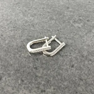 Amira Silver Sleeper Earrings