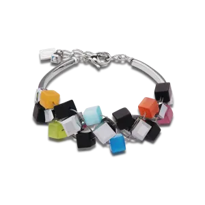 Bracelet Crystals & Onyx multicolour black