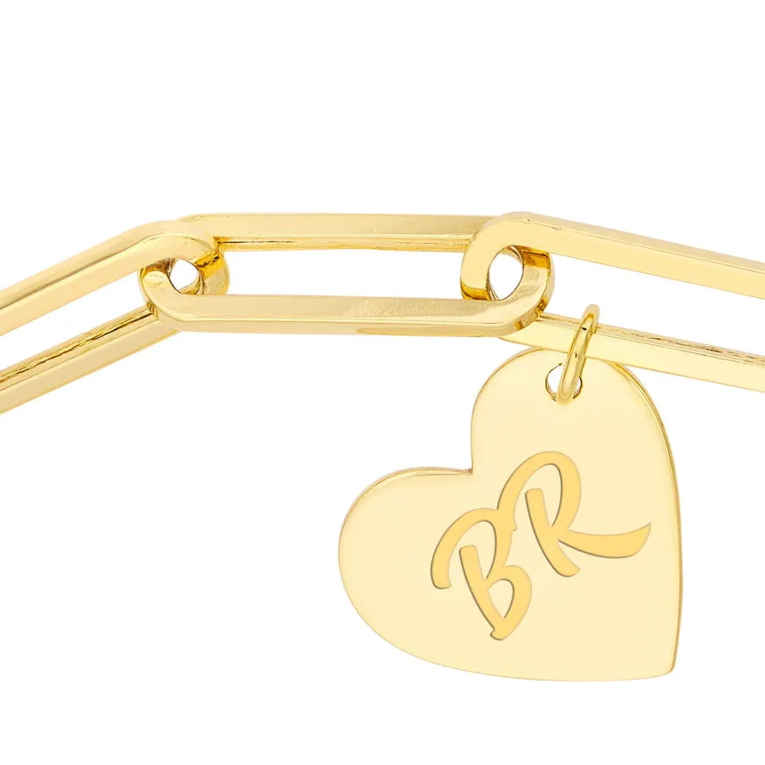 Bracelet With Hanging Heart