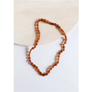 CanyonLeaf Raw Cognac Amber Classic Necklace