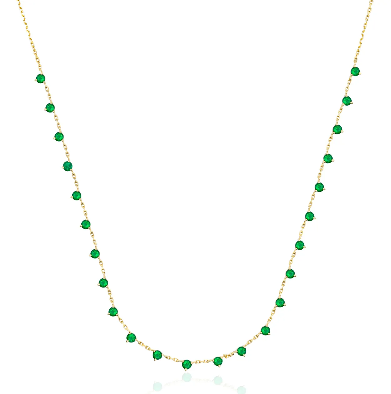 Confetti Emerald Necklace