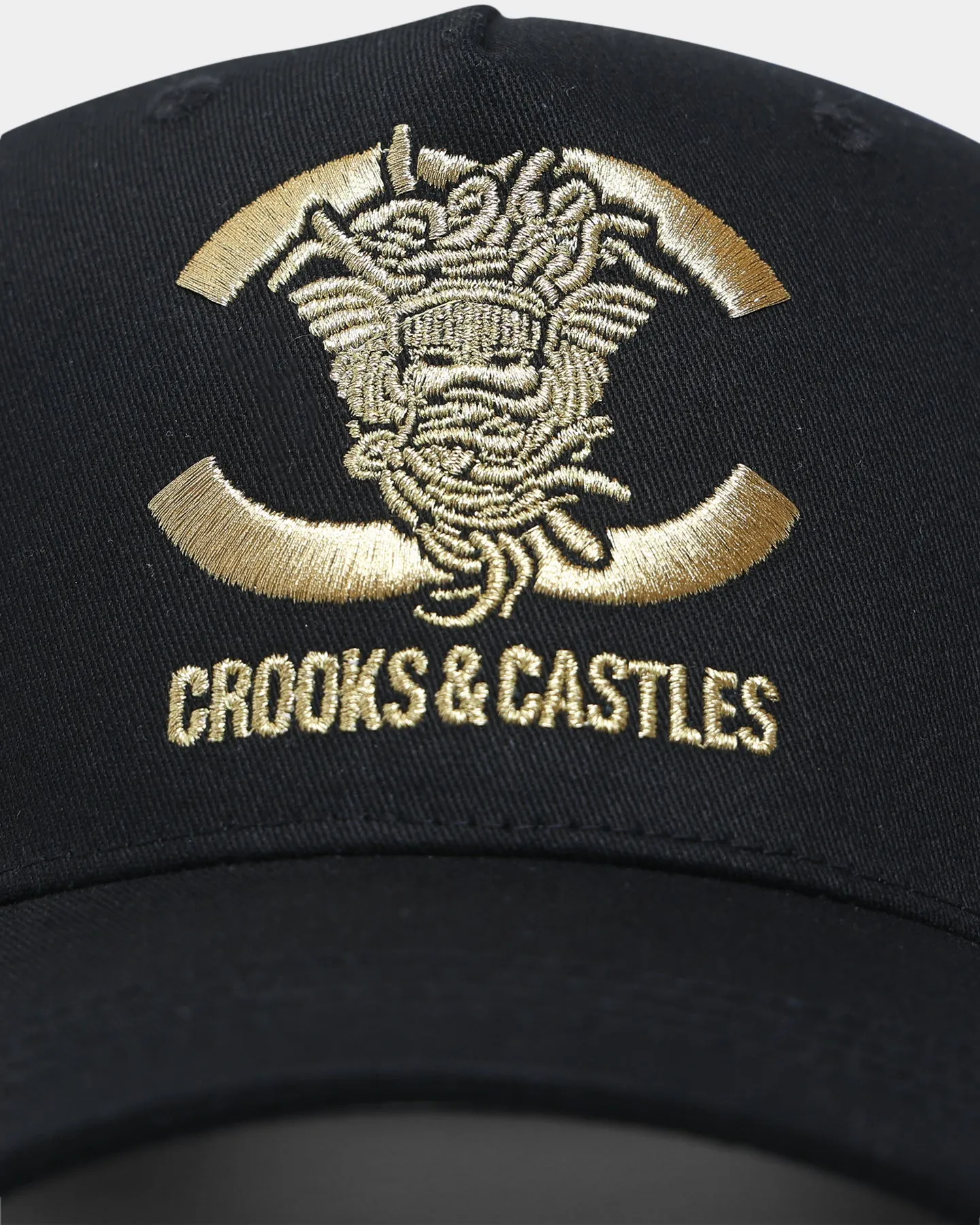 Crooks & Castles CC Medusa Lux Snapback Black/Gold
