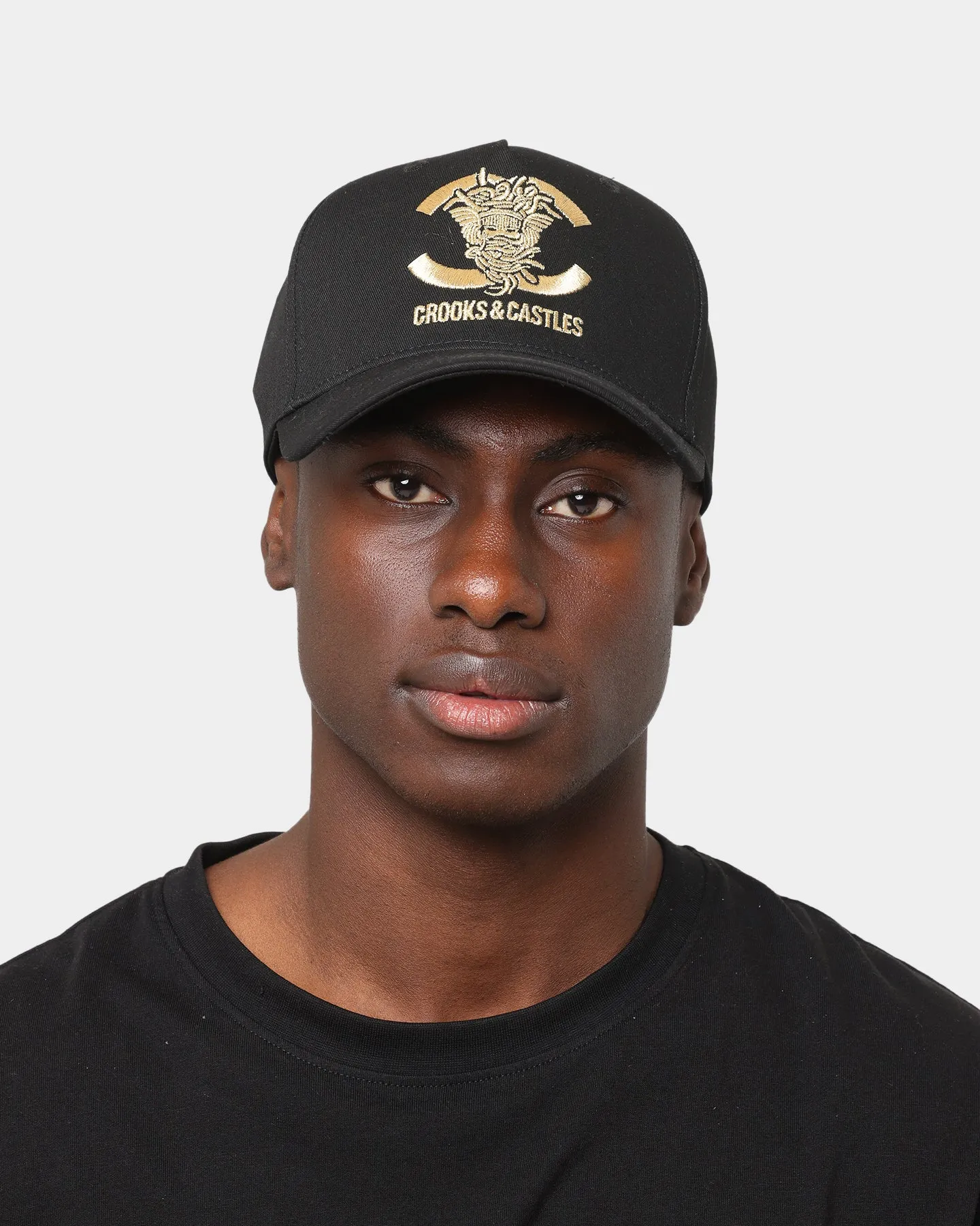 Crooks & Castles CC Medusa Lux Snapback Black/Gold
