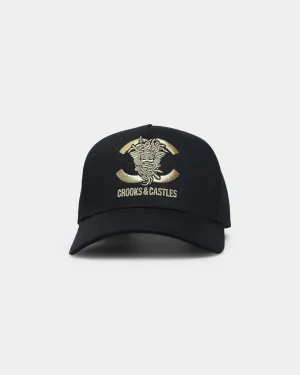 Crooks & Castles CC Medusa Lux Snapback Black/Gold