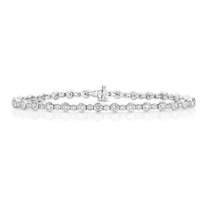 Diamond Jewellery 18ct White Gold Diamond Bracelet BDQ177W