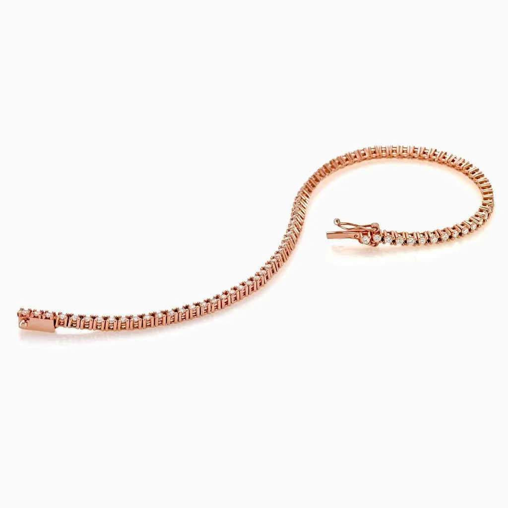 Diamond Tennis Bracelet (1.50 ct.) 1.7 mm 4-Prongs Setting in 14K Gold