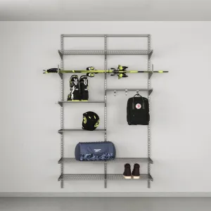 Elfa Garage Hobby & Sports Storage Solution W: 120 Platinum