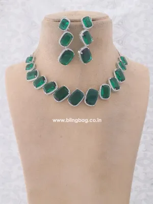Emerald  Cilicia Zirconia Jewellery Set