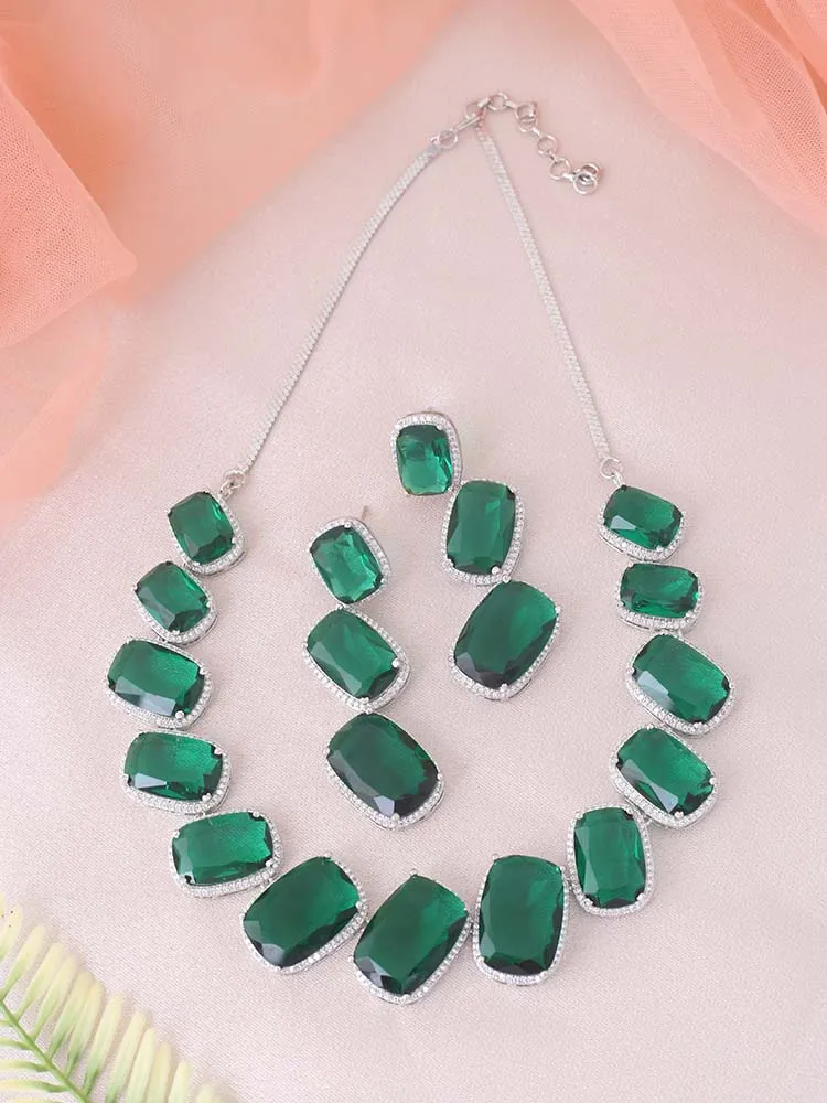 Emerald  Cilicia Zirconia Jewellery Set