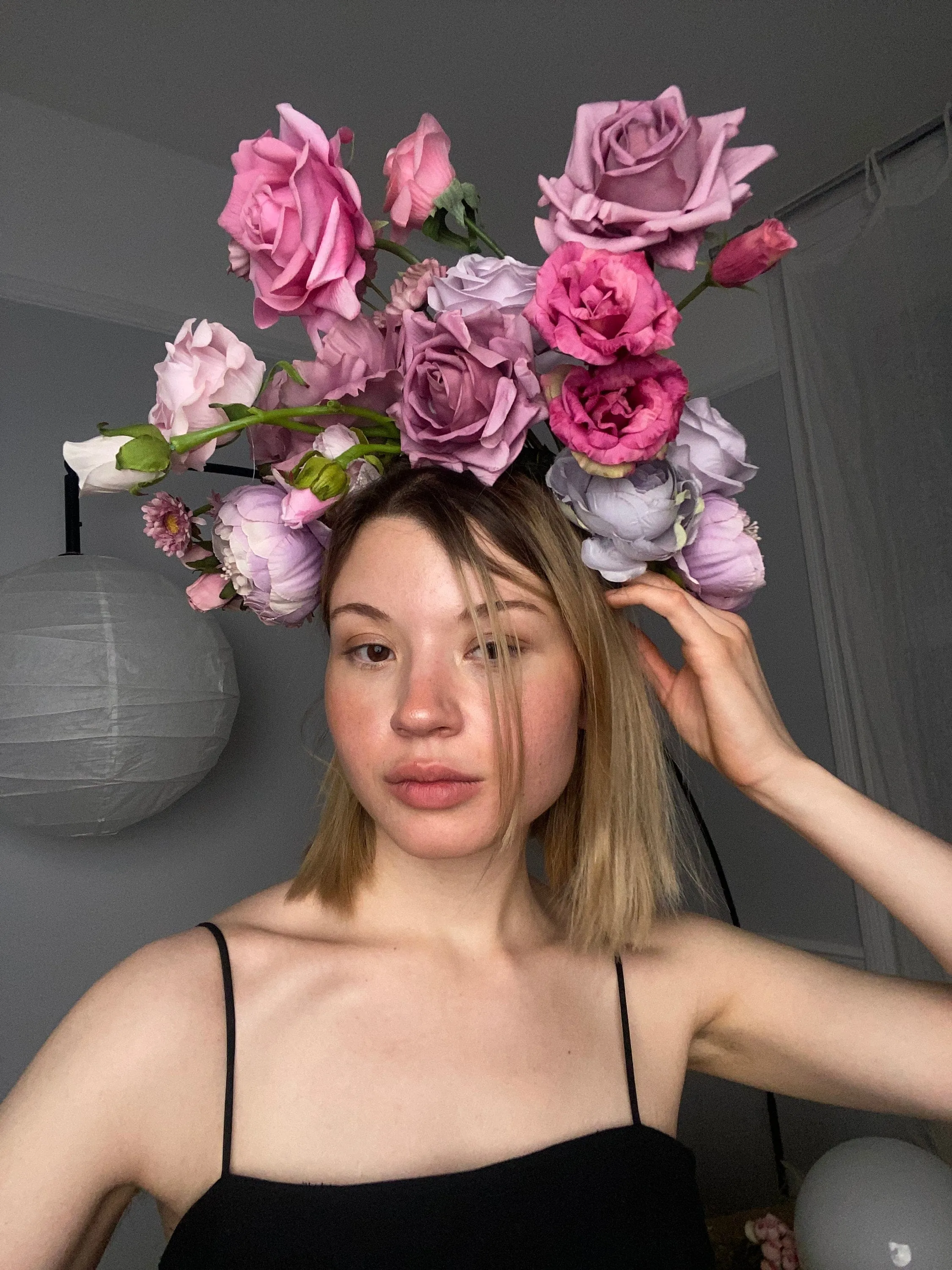 Encanto Inspired Disney Boho Flower Crown /  Purple Shades Boho Headpiece / Festival Crown
