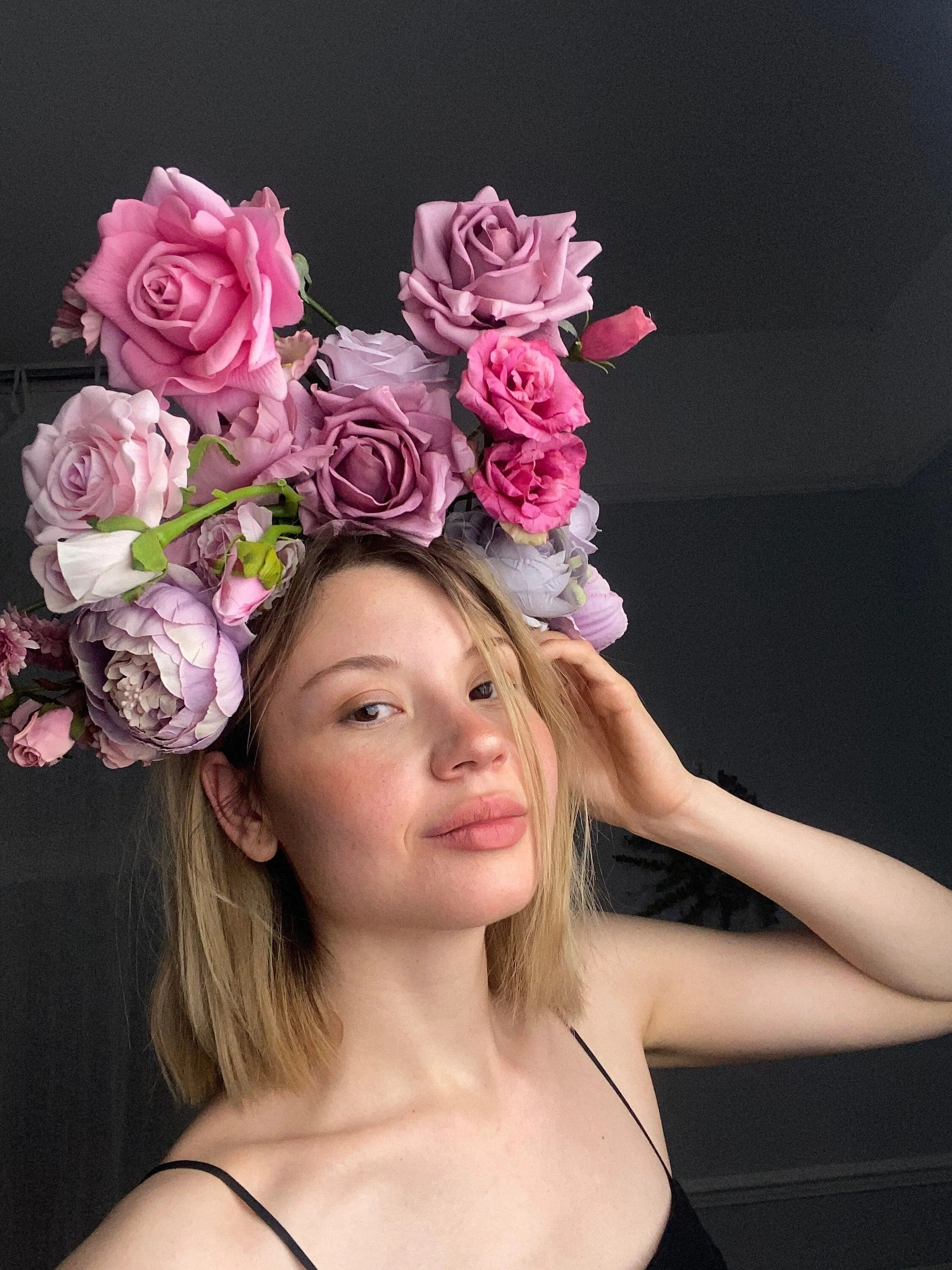 Encanto Inspired Disney Boho Flower Crown /  Purple Shades Boho Headpiece / Festival Crown