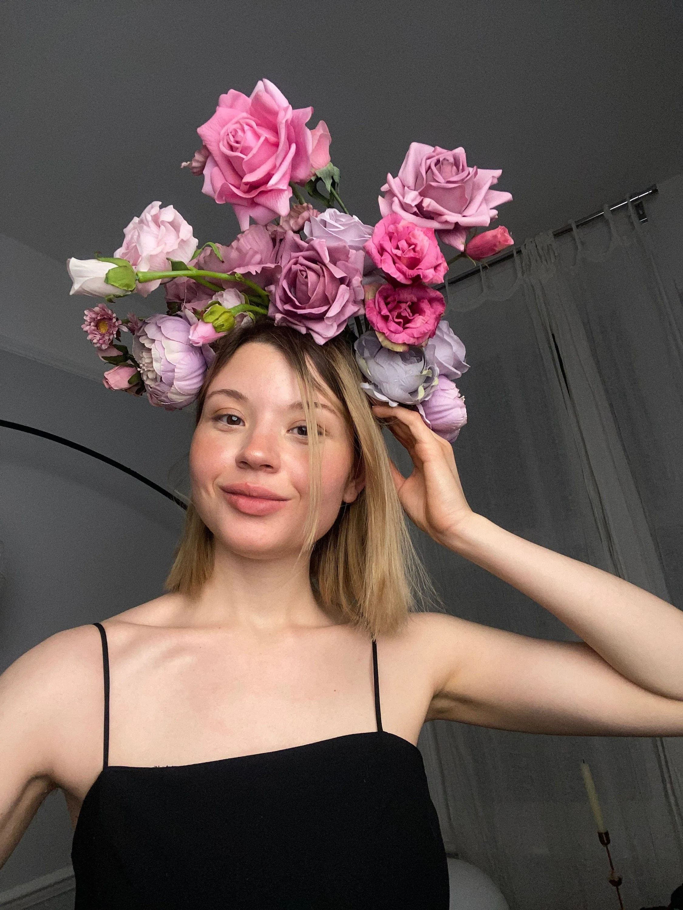 Encanto Inspired Disney Boho Flower Crown /  Purple Shades Boho Headpiece / Festival Crown