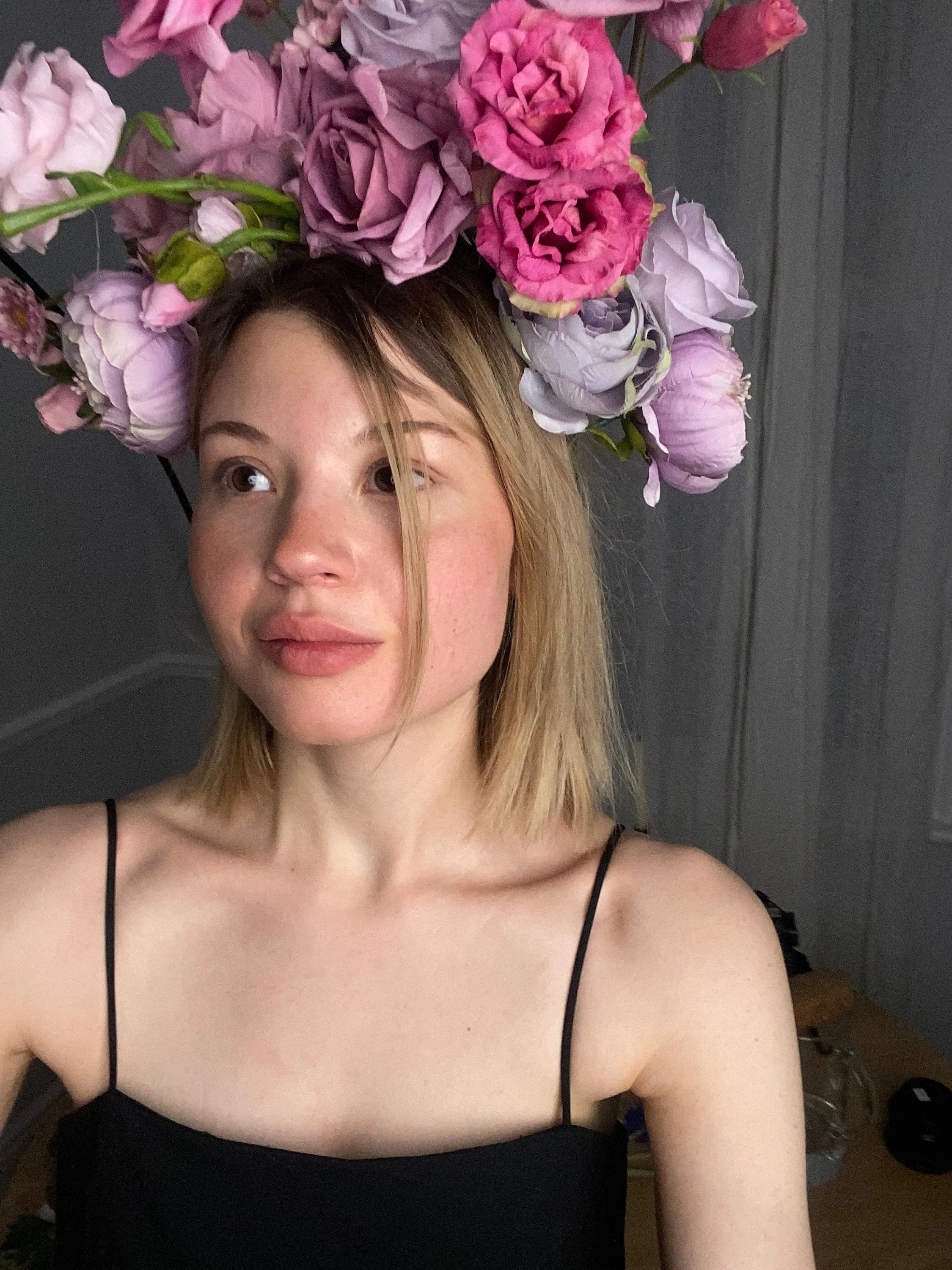 Encanto Inspired Disney Boho Flower Crown /  Purple Shades Boho Headpiece / Festival Crown