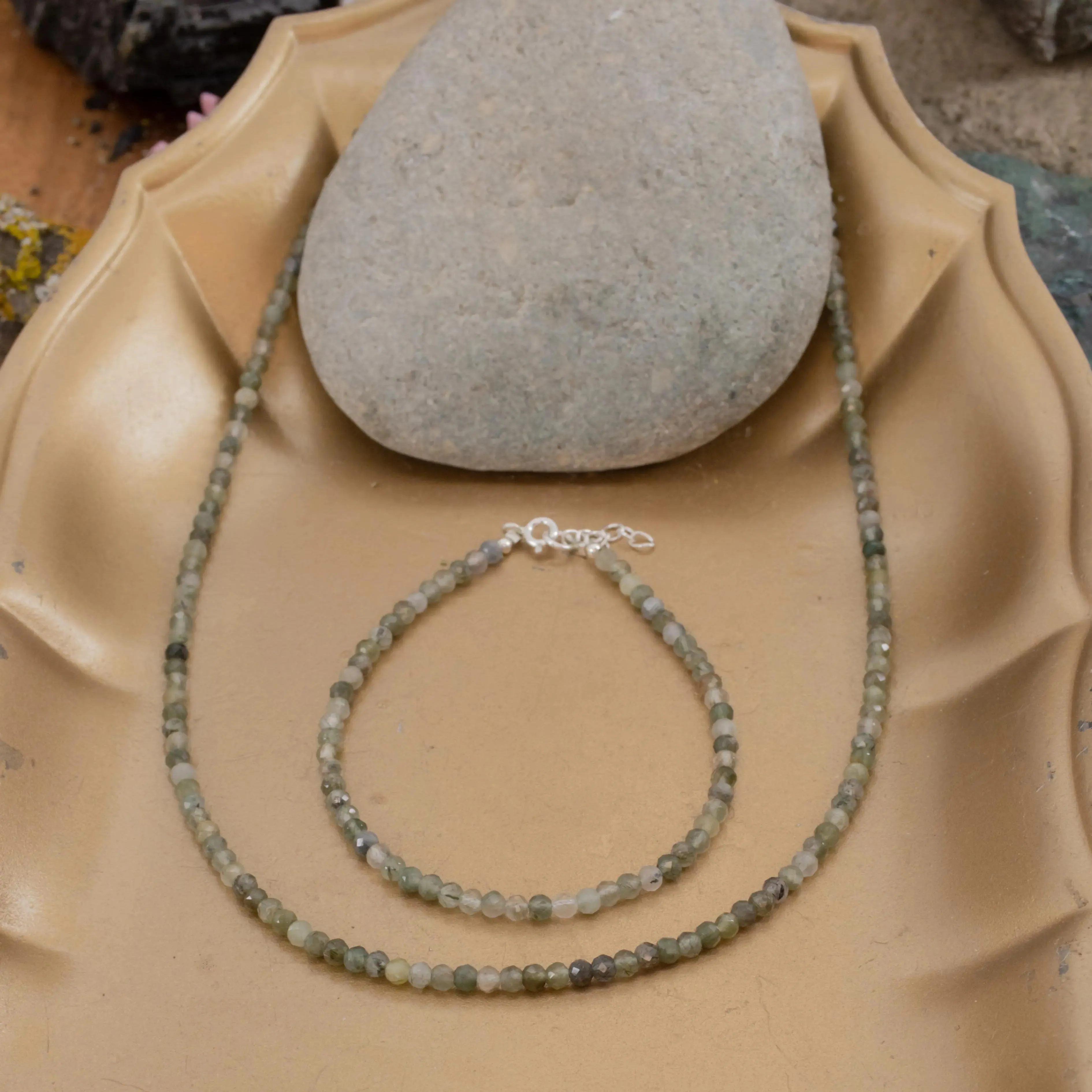 Faceted Crystal Bracelet & Necklace Sets