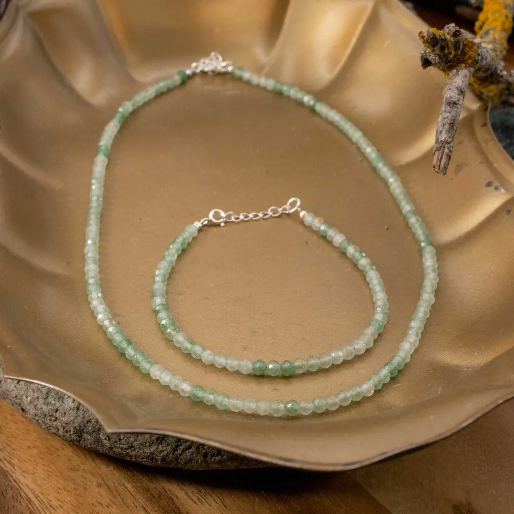 Faceted Crystal Bracelet & Necklace Sets