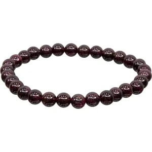 Garnet 5-7mm Gemstone Bead Bracelet