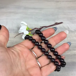 Garnet - 8mm Bead Bracelet