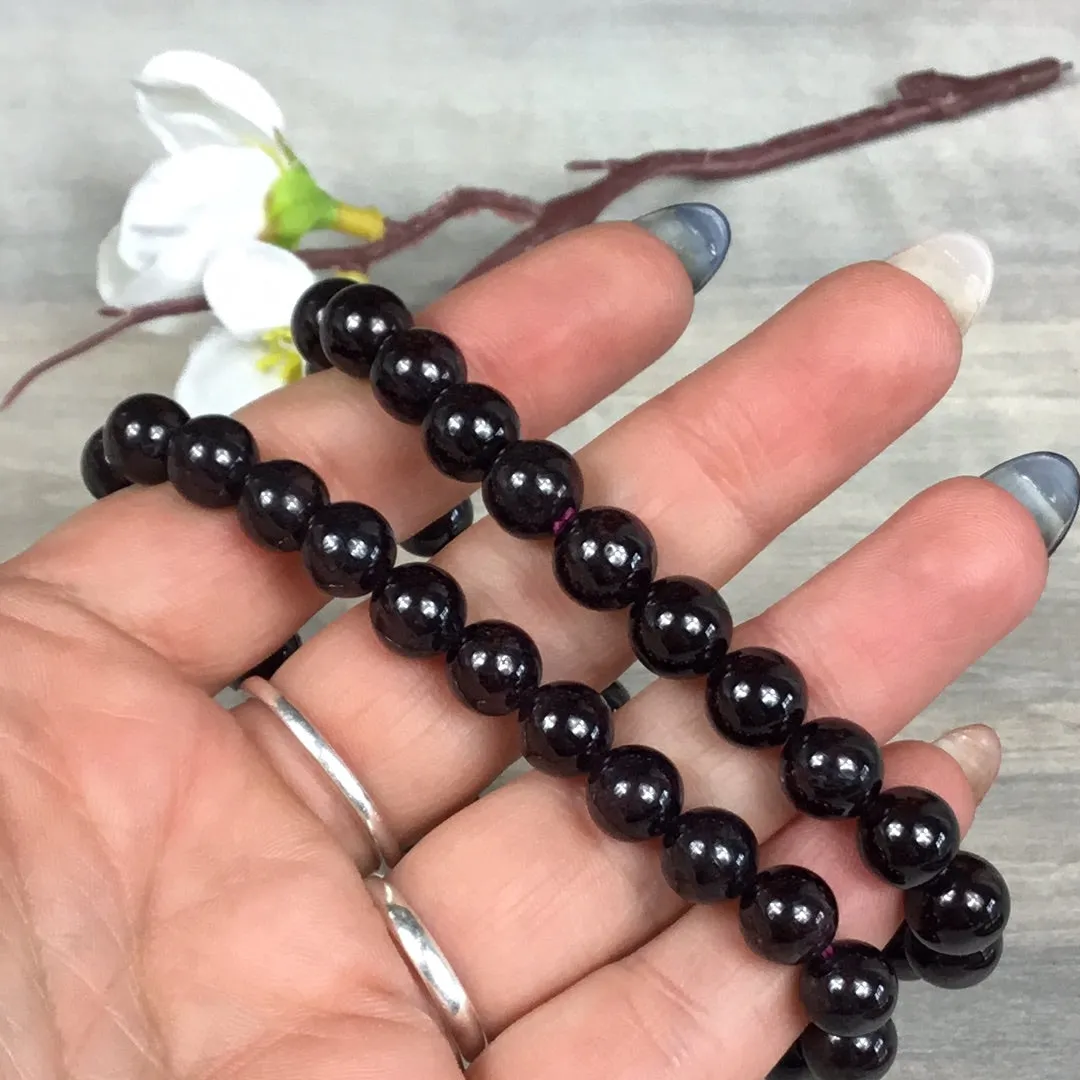 Garnet - 8mm Bead Bracelet