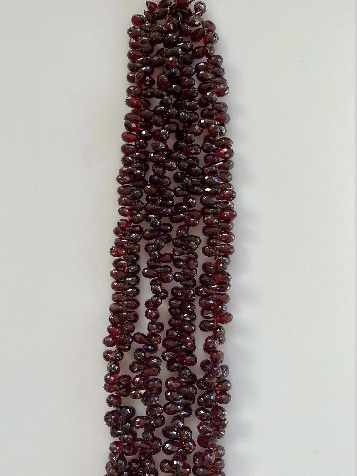Garnet Tear Drops, Natural Garnet, Faceted Tear Drops, Very Dark Color, Gem Quality Faceted Tear Drops.