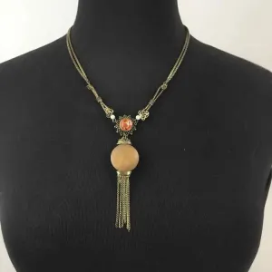 gold/amber necklace