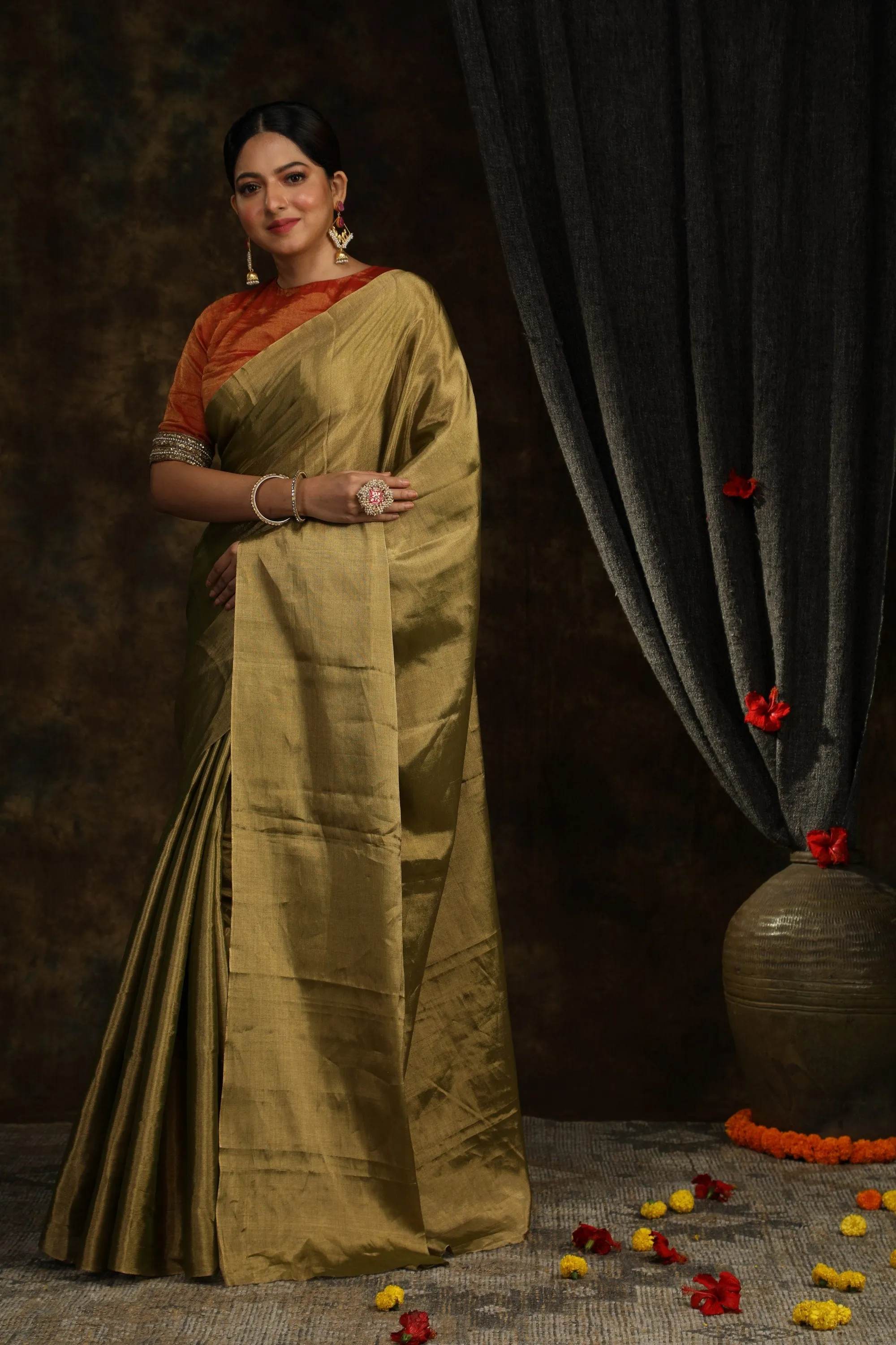 Green Tissue Silk