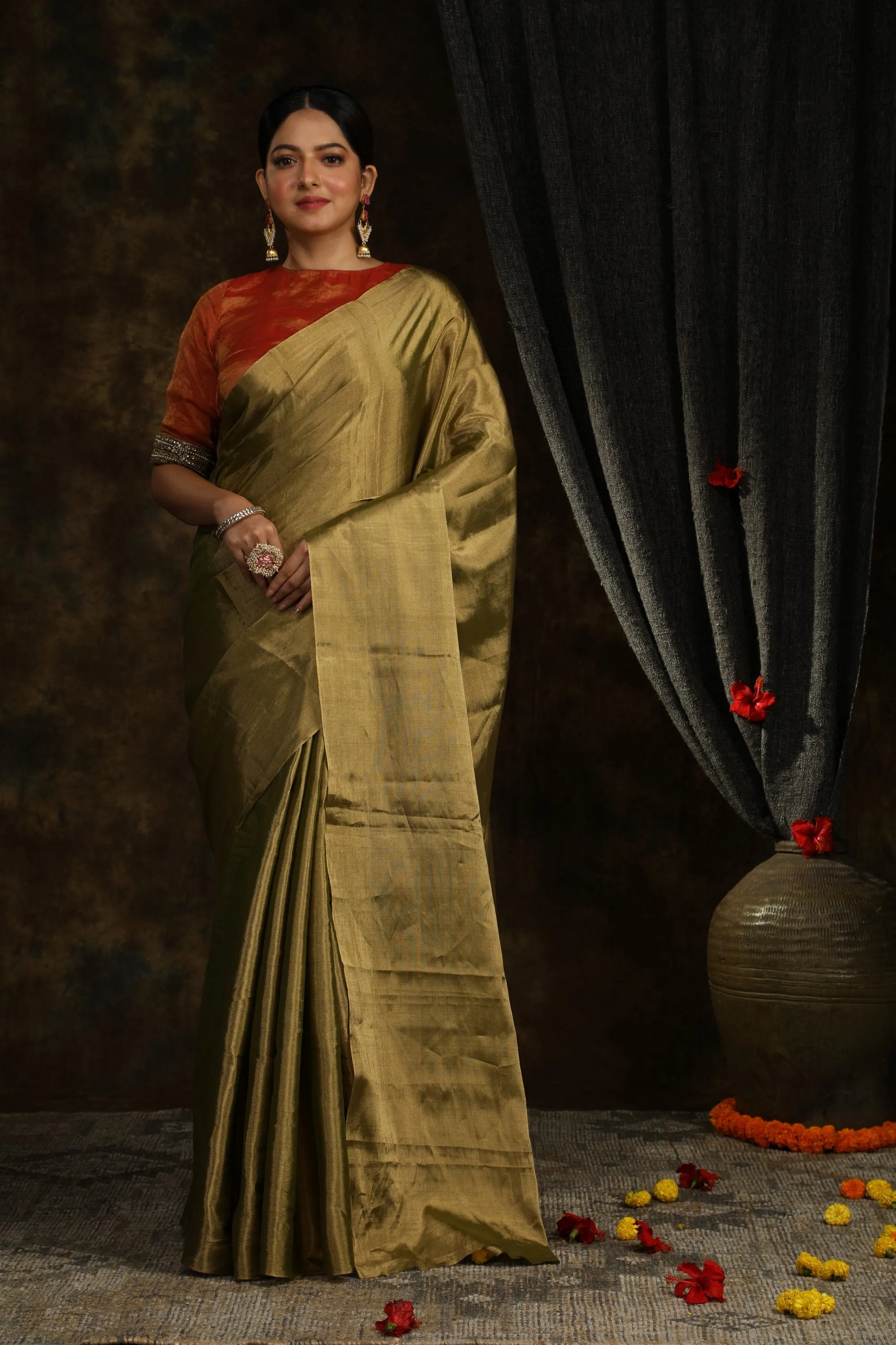 Green Tissue Silk