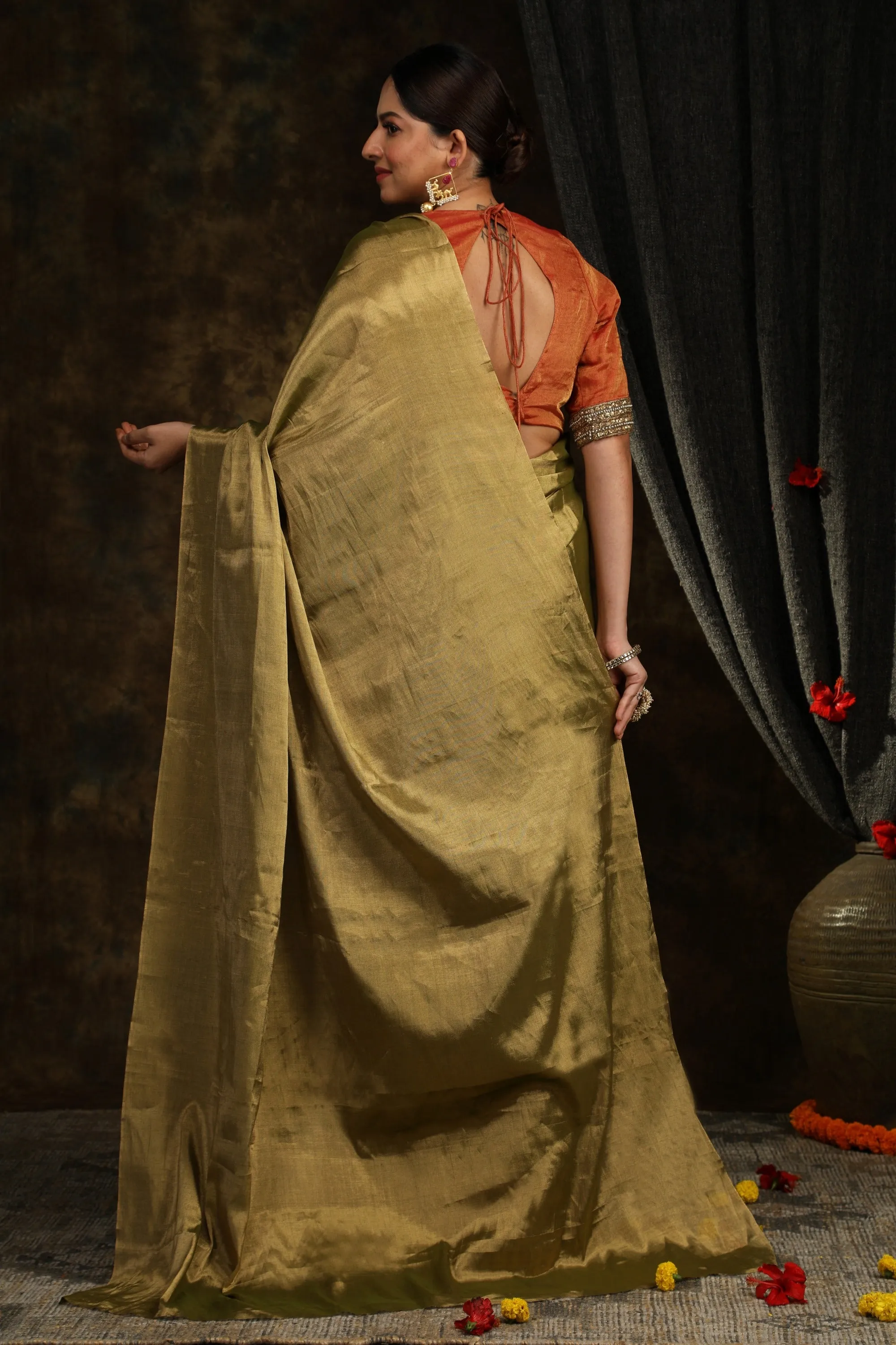 Green Tissue Silk