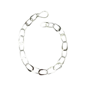 Hand Forged Aria Chain Sterling Silver Bracelet 7"