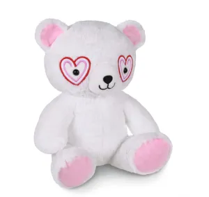Heart Eyes Bear Stuffed Animal, 11.25"