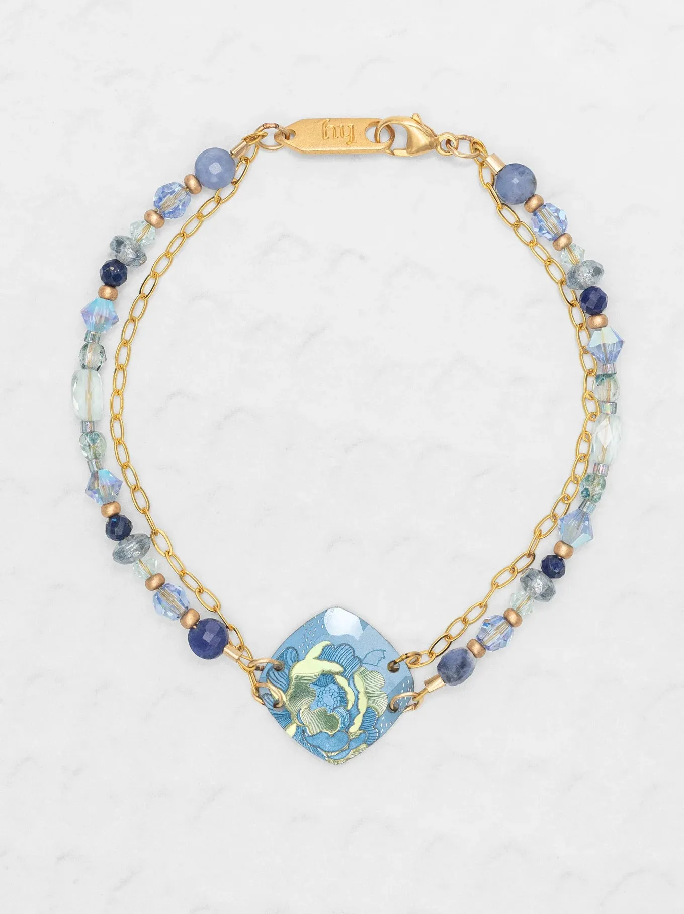 Holly Yashi Elena Beaded Bracelet - Sky Blue