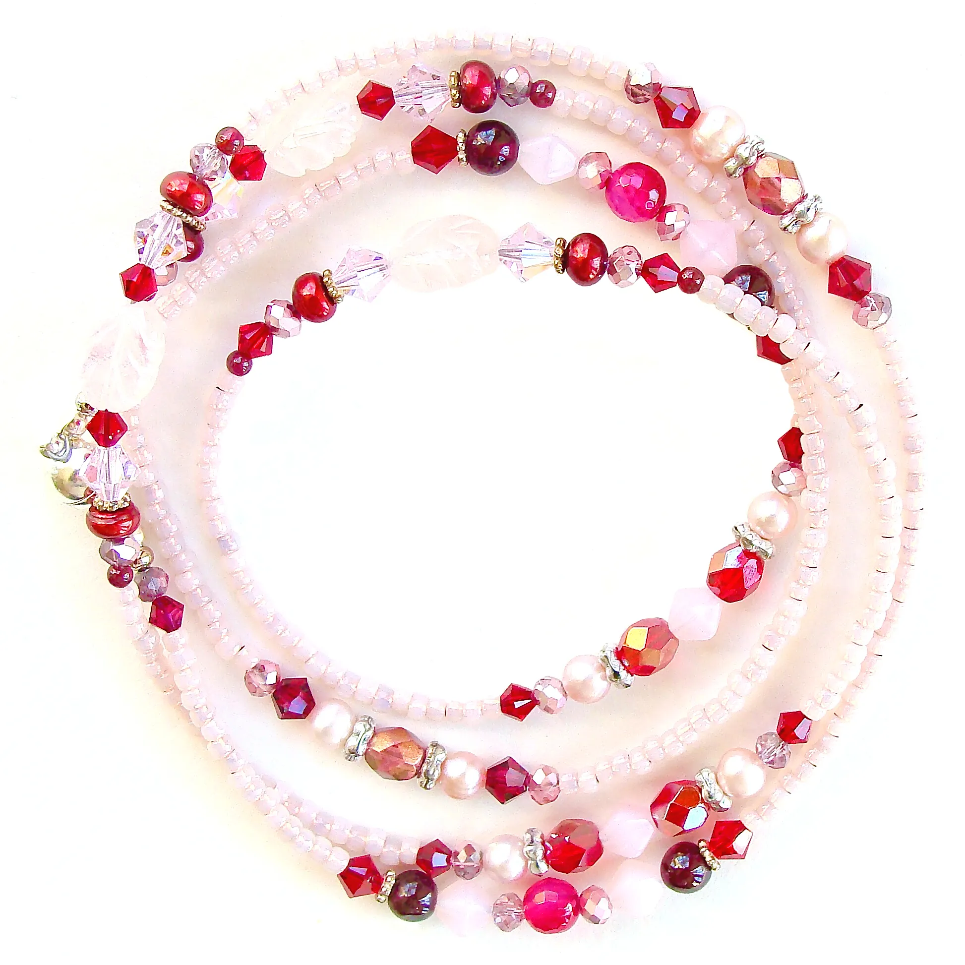 Maybelline: Red and Pink Wrap Bracelet