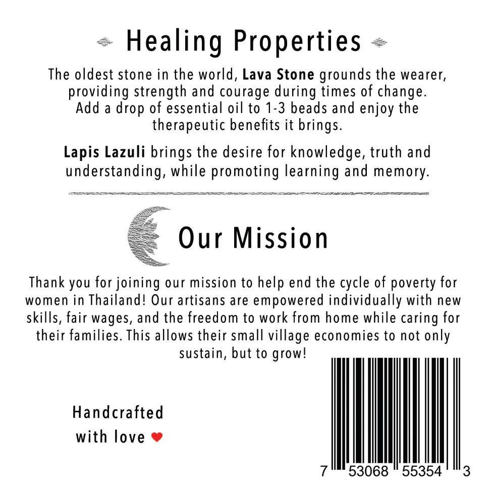 Men's Healing Bracelet Strength and Wisdom
