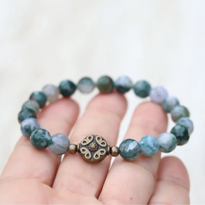 Moss Agate Bracelet *Final Sale*